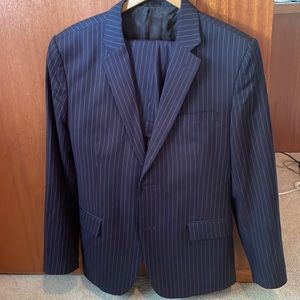 Pin-stripe men’s suit